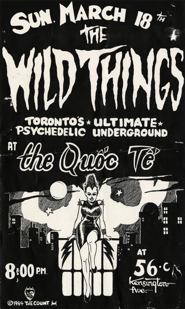 A poster promoting an event named "The Wild Things - Toronto's ultimate psychedelic underground…